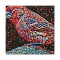 thumbnail image 3 of "House Finch Pointillism". - Canvas, 3 of 25