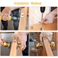 thumbnail image 5 of ShenMo 30 pcs Connecting Screws with Bolt Connecting Sleeve Bolt Connecting Screws M4 Door Handle Sleeve Screws Fixing Fitting Sleeve Connecting Screw Sockets M4*60 mm, 5 of 5