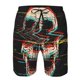 thumbnail image 3 of Balery Glitch Screaming Skull Traje de Baño Estilo Hawaiano para Hombre, Shorts de Secado Rápido con Bolsillos-3X-Large, 3 of 6