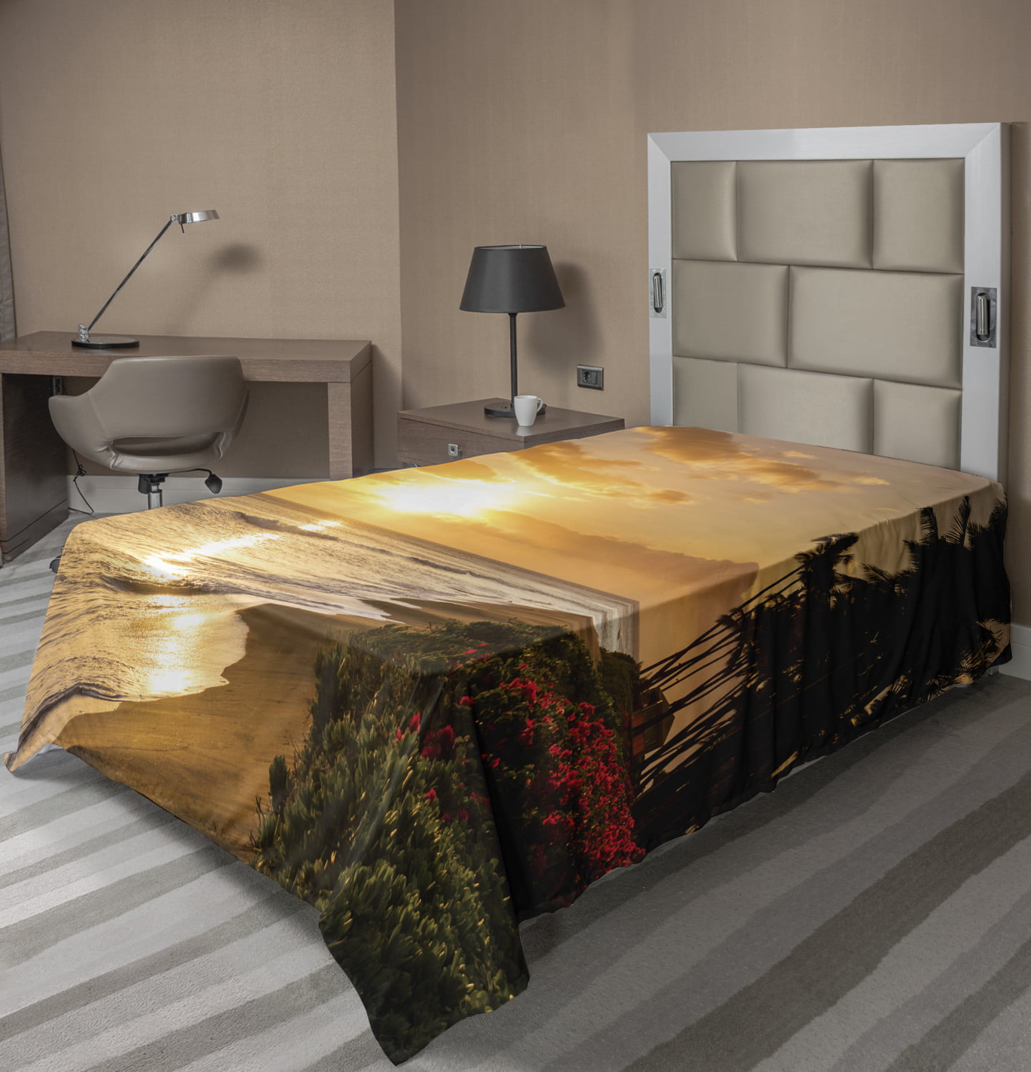 Details about   Ambesonne Leaves Nature Flat Sheet Top Sheet Decorative Bedding 6 Sizes 