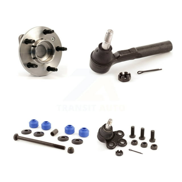 Transit Auto Front Hub Bearing Assembly Suspension Lower Ball Joint Outer Tie Rod & Sway Bar Stabilizer Link Kit for Car Buick Rendezvous Pontiac Aztek - Left Right Side (Driver Passenger) K7T-104501