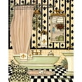thumbnail image 2 of Kruskamp, Janet 20x24 Gold Ornate Wood Framed with Double Matting Museum Art Print Titled - Elegant Bath II, 2 of 4