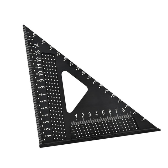 Angle Regla Carpenter Square Woodworking Compact Aluminum Aley Diseño Herramienta de medición de la herramienta de medición para Carpenter