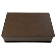 Flask Set | in Presentation Box (Chestnut Brown Leather, 1)