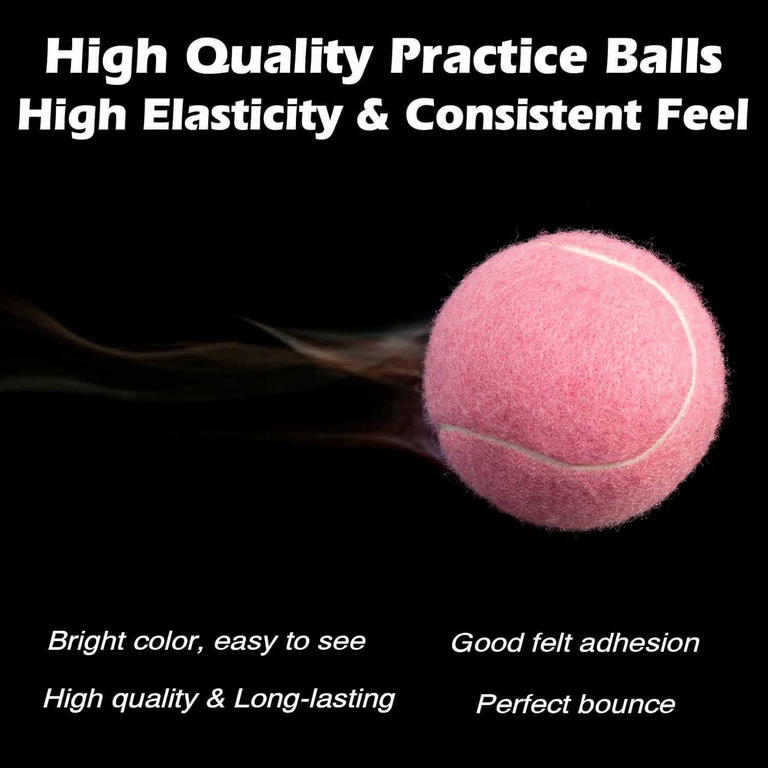 12 Pack Tennis Balls, Advanced Pressure Training Tennis Balls Practice Balls, Tennis Balls for Dogs, Thickened Tennis with Mesh Bag for Transport, Beginner Exercise Ball, Sturdy High Elastic
