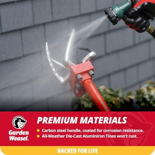 Garden Weasel Claw Pro Hand Tiller - 3-in-1 Cultivator, Aerator, Weeder - Multicolor — Residential Use, Standard Application