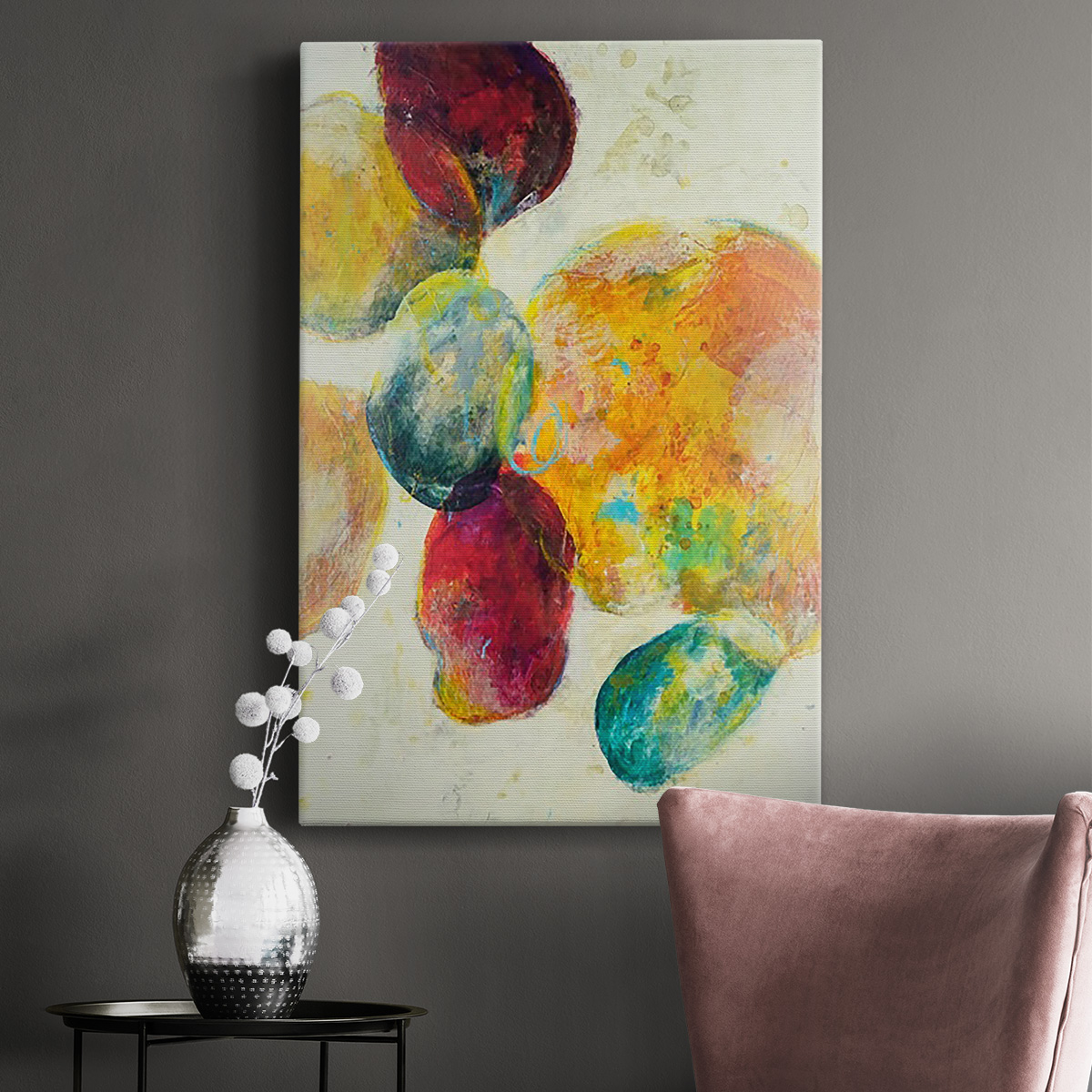 Earthy Fragments I Premium Gallery Wrapped Canvas - Ready to Hang