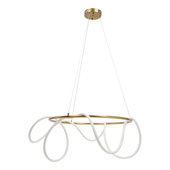 Ceiling-mounted Light, Pendant Light with Adjustable Height, Modern LED Pendant Light for a Living Room, Bedroom, Kitchen, Dining Room, Reading Room