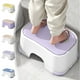 thumbnail image 1 of Taburete infantil de plástico antideslizante para el baño (28 x 20 x 12 cm), ideal para cepillarse los dientes y lavarse la cara. 1 unidad. Azul Rkxzt, 1 of 8