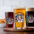 thumbnail image 4 of Shetland Sheepdog Patriotic Welcome for 4Th of July Independence Day 16oz Pint Beer Glass Mug Sheltie Dog Lover Gifts Beer Glasses Cup - 00010, 4 of 5