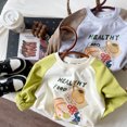 thumbnail image 2 of Pull en Coton Contrasté pour Enfants Automne Garçons et Filles Manches raglan Col Rond Tendance cool, 2 of 3