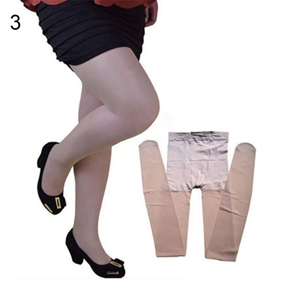 Besufy Adult Women Pantyhose PlusSize Summer Flexible Nylon Glossy