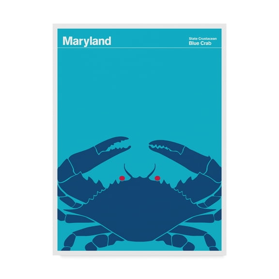 Trademark Fine Art 'Blue Crab Maryland' Canvas Art by Print Collection - Artist