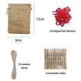 thumbnail image 4 of QualitChoice Christmas Advent Calendar Bags Christmas Decorations Drawstring Pockets Odorless Durable Christmas Gift Bag, 4 of 6