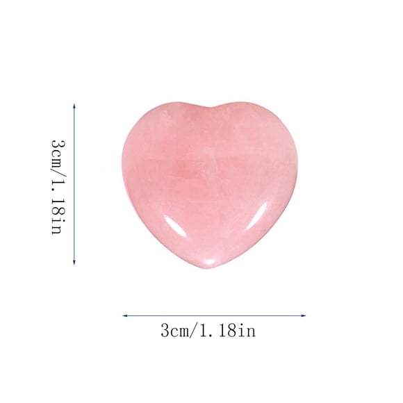 TIELUTT Pierres Précieuses en Quartz Rose Naturel Cœur Pierre de Paume Gravier pour Galets Succulents pour Super Cool pour Garçons Pierres Peintes Pierres de Table