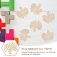 thumbnail image 4 of Entireivity 30pcs Tree Wooden Cut Outs DIY Wood Trees Ornaments Wooden Tree Cutout Ornament Wooden Slice, 4 of 8