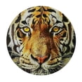 thumbnail image 4 of WYYP Tiger Yellow Eyes Round Table Cover 100% Polyester Fiber with Elastic Edge White, 4 of 8