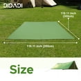 thumbnail image 4 of DiDaDi Green 210T Polyester 10 Ft x 10 Ft, 1.76 Pound Thickness Tarp, 4 of 6