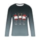 thumbnail image 4 of Blusas y camisas de manga larga y cuello redondo para hombre, camisetas casuales con estampado de moda y cuello redondo, blusas de licra de manga corta para hombre., 4 of 5