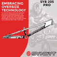 thumbnail image 2 of Syndyt 205 Pro BMX Racing Bike Frame – 20.5” Top Tube, 6061-T6 Aluminum (3.99 lbs), Tapered 42/52 Head Tube, B52 Tech BB, 10/15/20mm Hubs, 140mm Disc Brake, Chain Tensioners – Gray Bicycle Frame, 2 of 9