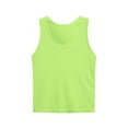 thumbnail image 2 of Limited Time Savings,Girls Children Inner Layer T-Shirt Base, Round-Neck Camisole, Breathable Cotton, Lightweight, Summer Wear, Easy Layering, Comfort Fit Perfect for Layering|Cotton,Green, 2 of 9