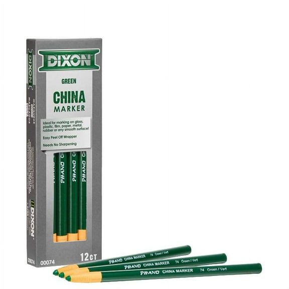 CHINA MARKERS - GREEN - (12/PKG)
