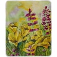 thumbnail image 2 of SKYSONIC Velvet Plush Throw Thermal Blanket - 4x5FT - Oil Painting of Yellow Flowers Printed for Couch Bed Sofa Car, 2 of 5
