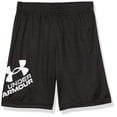 thumbnail image 1 of Pantalones cortos Under Armour Boy con cintura elástica en blanco y negro S21, 5, 1 of 1