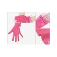 thumbnail image 3 of Guantes cortos de encaje para mujeres INSPIRE CHIC con lazo, guantes de malla con lunares para bodas y fiestas de té, talla única, rosa intenso, 3 of 6