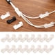 thumbnail image 5 of 16 Clips Autoadhesivos para Cables, Clips de Plástico ABS para Soporte de Cables - Blanco Sunnimix Clip de cable de red adhesivo, 5 of 8