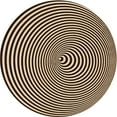 thumbnail image 1 of Ahgly Company Tapis Rond Lavable en Machine Intérieur Transitionnel Pêche Orange Profond, 3 Pieds Rond, 1 of 7
