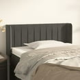 thumbnail image 4 of vidaXL Headboard with Ears Dark Gray 40.6"x6.3"x30.7"/34.6" Velvet, 4 of 38
