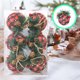 thumbnail image 1 of Ganfancp Decoraciones Navideñascolgante Árbol de Navidaddecoraciones Colgantes Bola de Navidadbolsa de Regalo de Tela En Forma de Bola Colgante Set Caja Ofertas Flash Pelota de Espuma de 6×8 Cm, 1 of 6