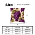 thumbnail image 5 of Grape Luxurious Velvet Decorative Throw Pillow Covers - Set of 2, Unique Patterns, 16x16, 18x18, 20x20 Inches for Home Decor & Gifts, 5 of 6