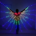 thumbnail image 2 of Barra de capa de mariposa con alas grandes y luminosas LED, color monocromático, para adultos, actuación en escenario, 2 of 5