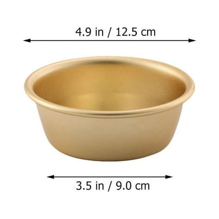 

4Pcs Household Soup Bowls Drink Bowls Cold Wine Bowls Rice Wine Bowl (Golden)