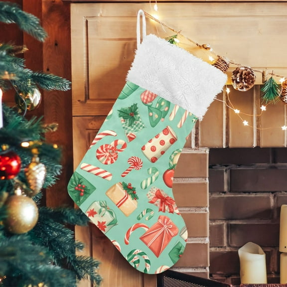 Christmas Candy Gifts Christmas Stockings Xmas Stocking for Family Holiday Season Party Decorations