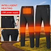 【Black Friday deals】Birdeem Men Casual Solid Waterproof And Windproof For Charging Smart Outdoor Electric Heating Pants