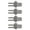 Gray, variant on 4 Pack Silicone Cats Massage Brushes Furniture Leg Attachment Grooming Aid for Loose Hair Removal
