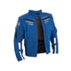 thumbnail image 5 of Chamarra motociclista hombre protectores reflejante impermeable WORKLAND 1985 azul 3XL WKL 1985AZULREY, 5 of 9