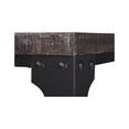 thumbnail image 3 of 3 Piece Metal Frame Occasional Table Set with Rivets, Brown and Black- Saltoro Sherpi, 3 of 5