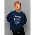 thumbnail image 2 of Love Techno Style Heart Sweatshirt Women -Image by Shutterstock, Female Medium, 2 of 4