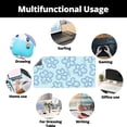 thumbnail image 2 of Cartoon Blue Flower Pattern Mouse Pad,Desk Mat,Game Mat,Makeup Table Mat,Varied Use Mat for Office/Home/Study Girls Women(31.5''''X15.7'''',Blue&Blue Flower), 2 of 5