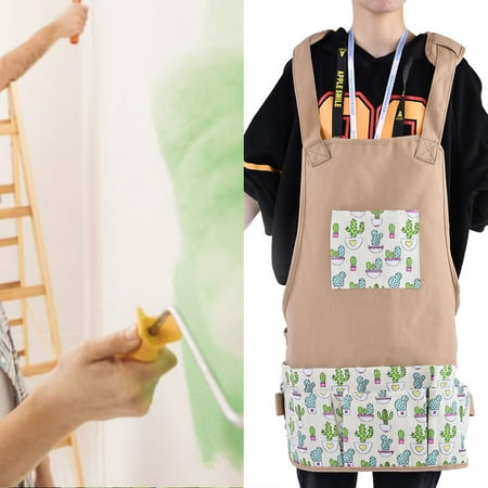

Brrnoo Adjustable Gardening Apron Multi-Pockets Gardening Apron Multi-Pockets Adjustable Gardening Apron for Men Women Carpenters Bakers and Machinists