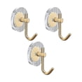 thumbnail image 1 of Adhesive Wall Hooks Acrylic Shower Hooks For Hanging Gold Self-adhesive Hooks Towel Holder Bathroom, 1 of 5