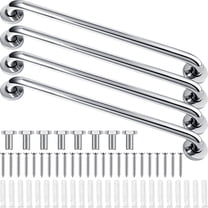 Tatuo 4 Pack Showers Grab Bars for Bathtubs 304 Stainless Steel Bathroom Safety Handrails Anti Slip Handles Grab Bars for Elderly, Senior, Pregnant (Silver,16 Inch)