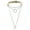 Nude, variant on Pu Leather Circular Collar Necklace Punk Chain Lock Pendant Neck Strap Chain-Light Gray
