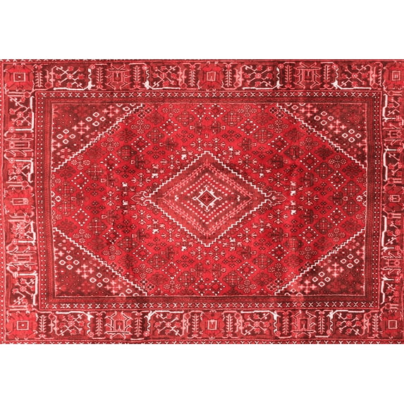 Ahgly Company Indoor Rectangle Persian Red Traditional Area Rugs, 4' x 6'