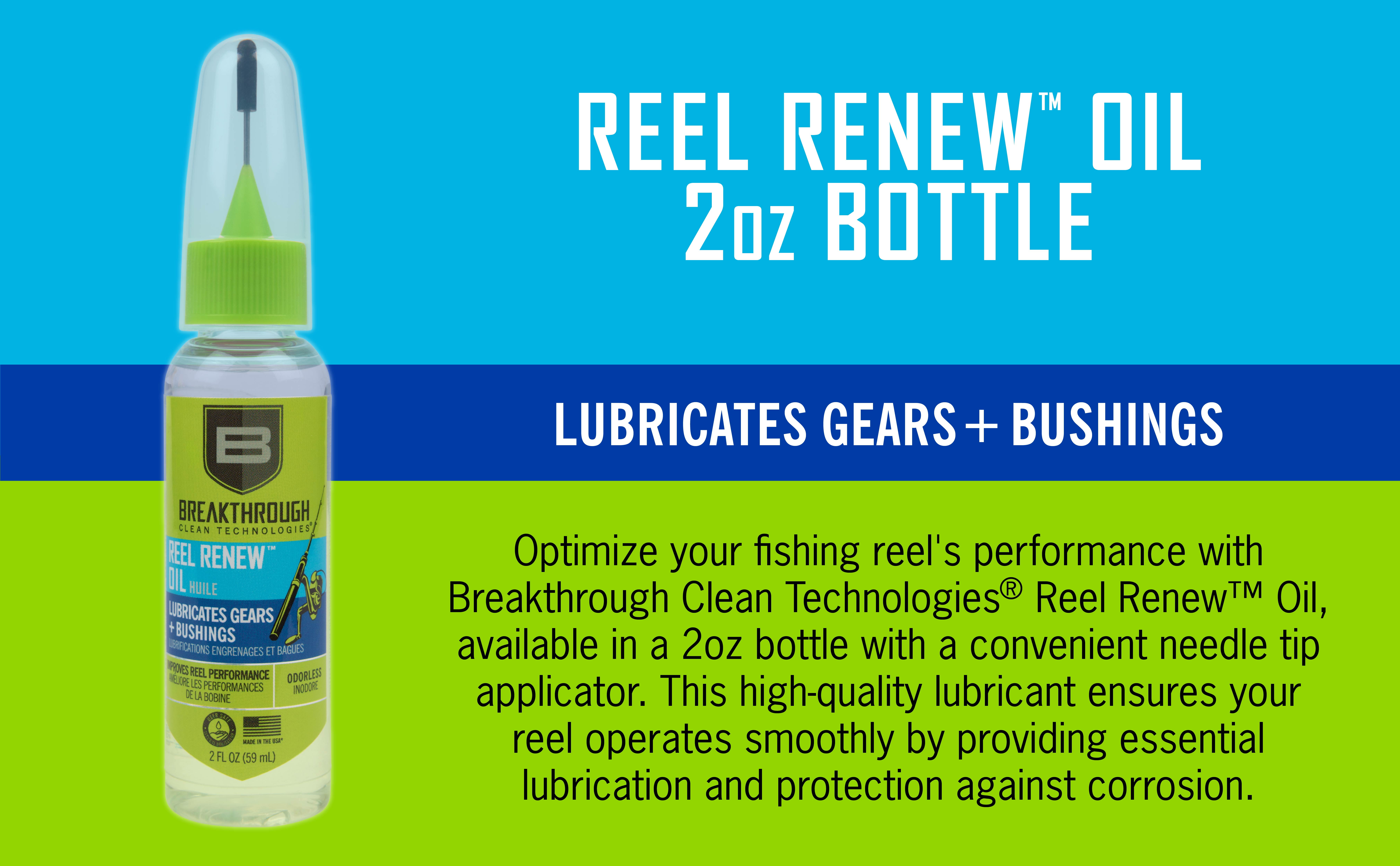 Breakthrough Clean Technologies® Reel Renew Oil, 2Oz Bottle With Needle Tip Applicator