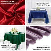 Efavormart 5pcs 60 SATIN Square Tablecloth Overlay For Wedding Catering Party Table Top Decorations ROYAL BLUE